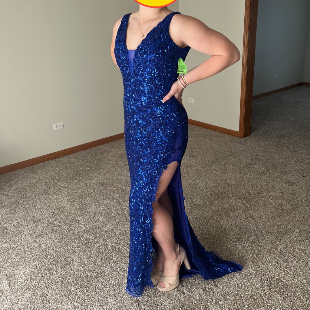Royal Blue Prom Dress Size 6